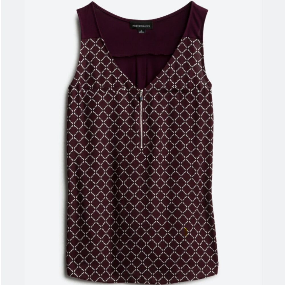 Women's Purple Sleeveless Blouse
